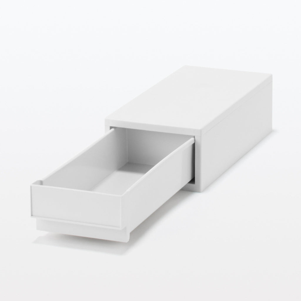 Polypropylene Drawer White Gray - Shallow