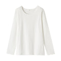 Women's Stretch Ribbed Crew Neck Long Sleeve T-Shirt