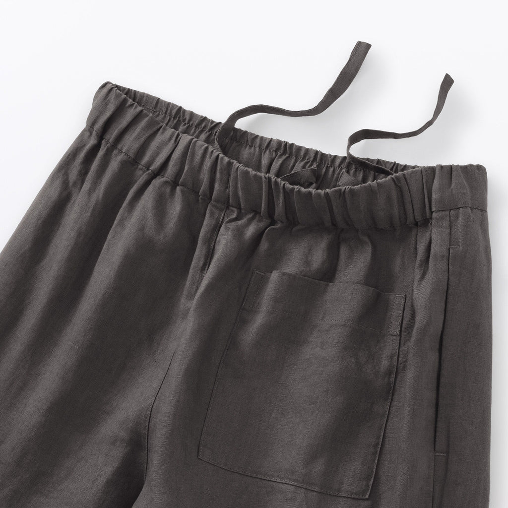Women's Washed Linen Easy Wide Pants