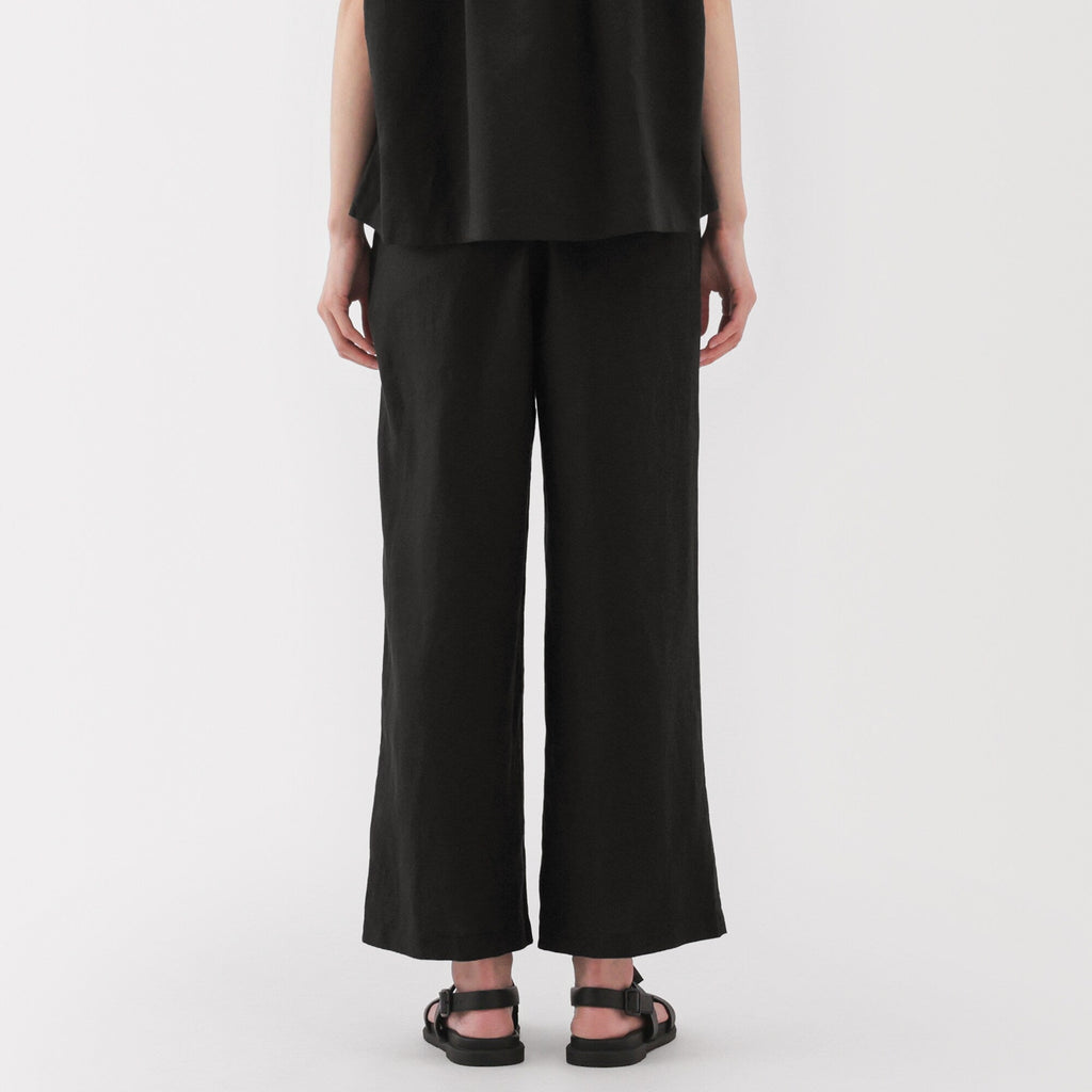 Women's Washed Linen Easy Wide Pants