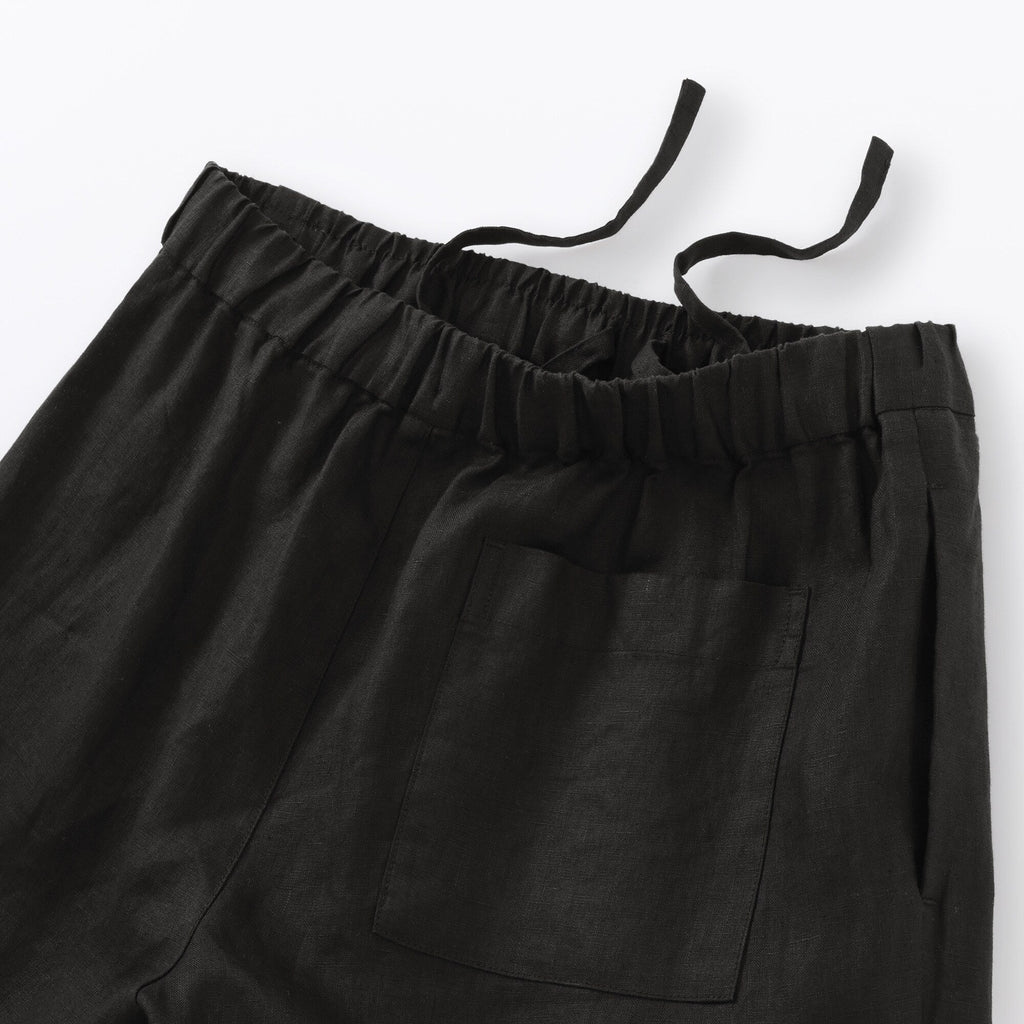 Women's Washed Linen Easy Wide Pants