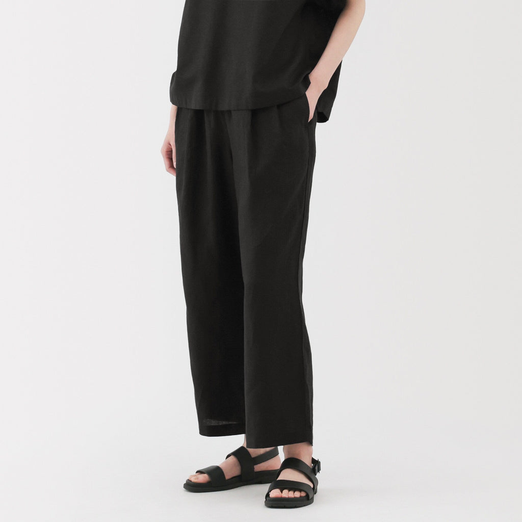 Women's Washed Linen Easy Wide Pants