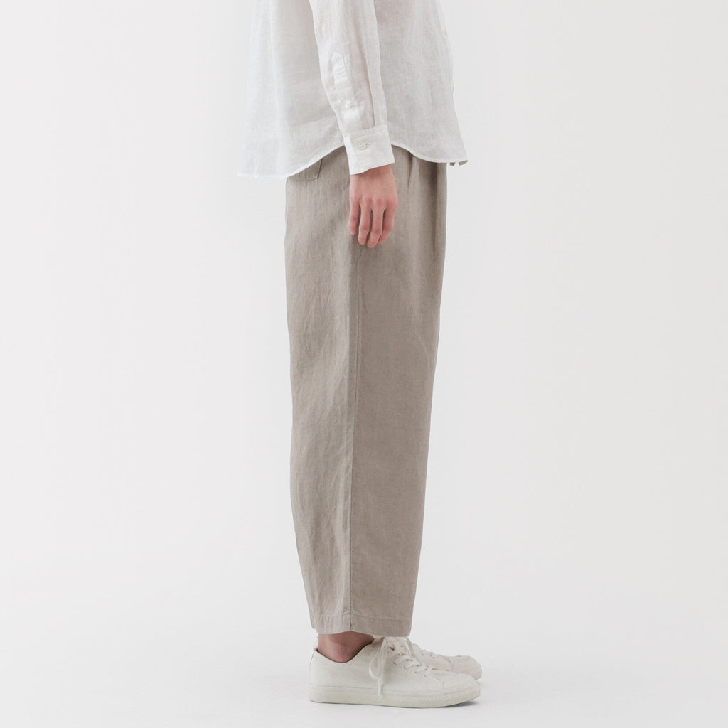 Women's Washed Linen Easy Wide Pants