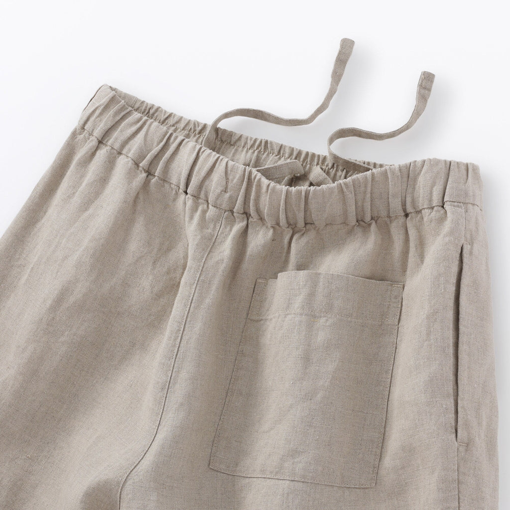 Women's Washed Linen Easy Wide Pants