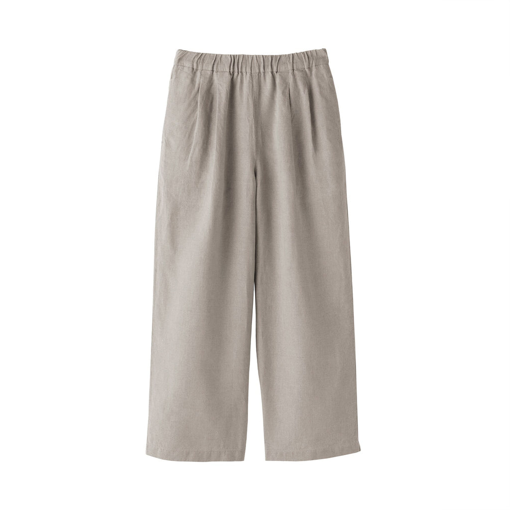 Women's Washed Linen Easy Wide Pants