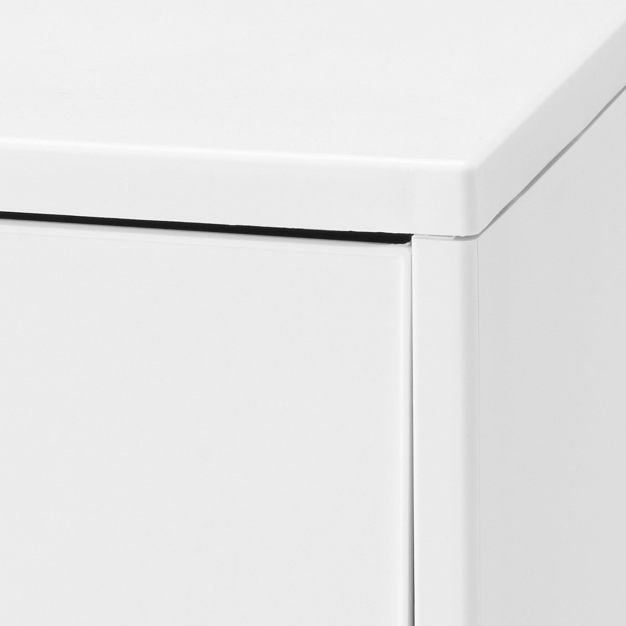 Polypropylene Stocker with Caster - White Gray 4 Tier