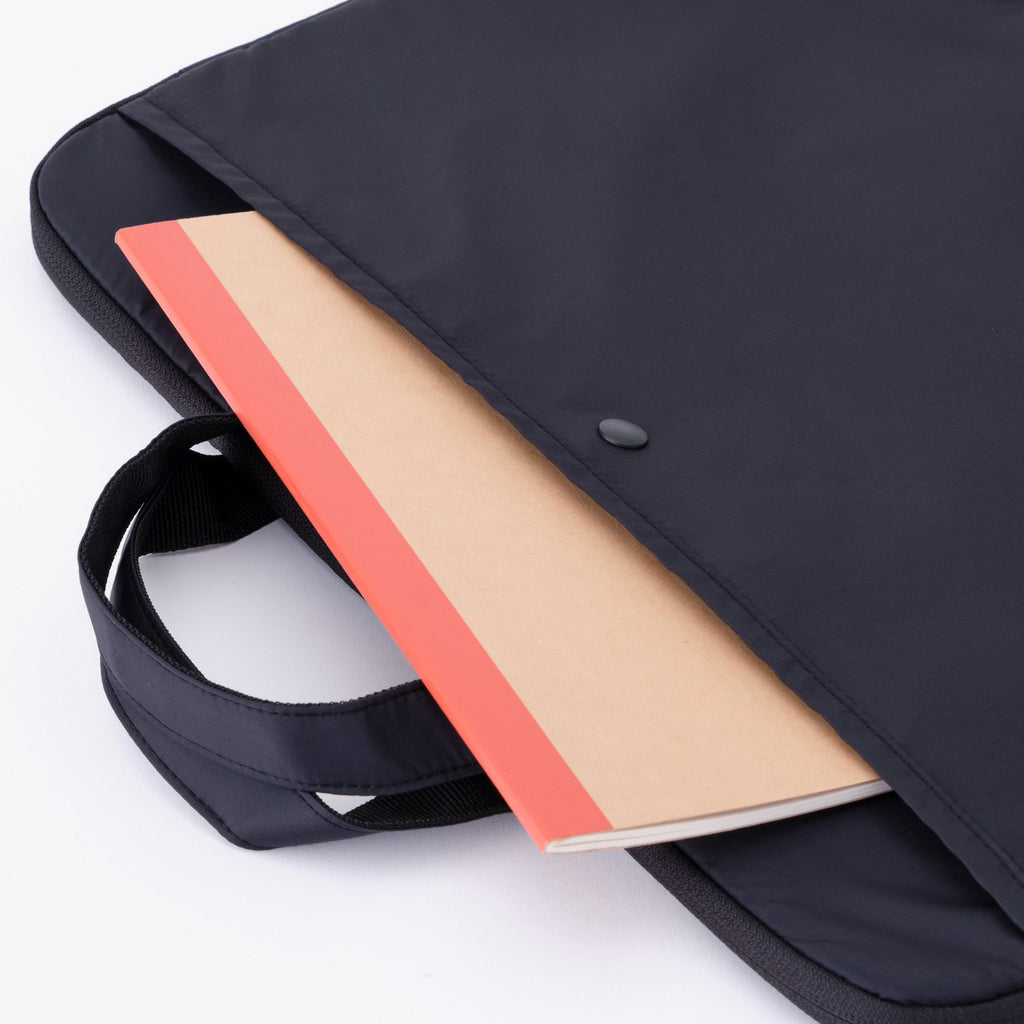 Parachute Cloth Laptop Bag - Black