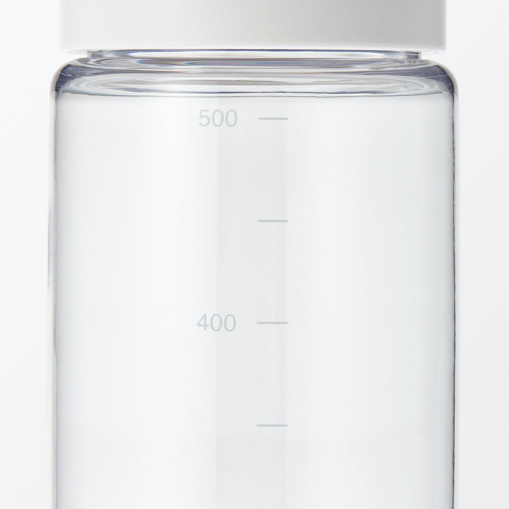 Easy-to-Carry Water Bottle With Scale - White 16.9 fl oz