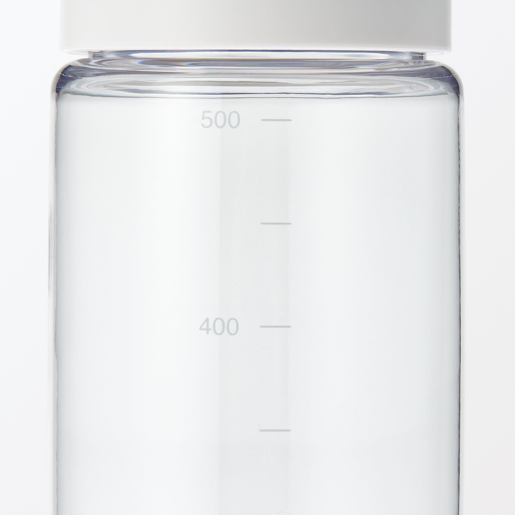 Easy-to-Carry Water Bottle With Scale - White 16.9 fl oz