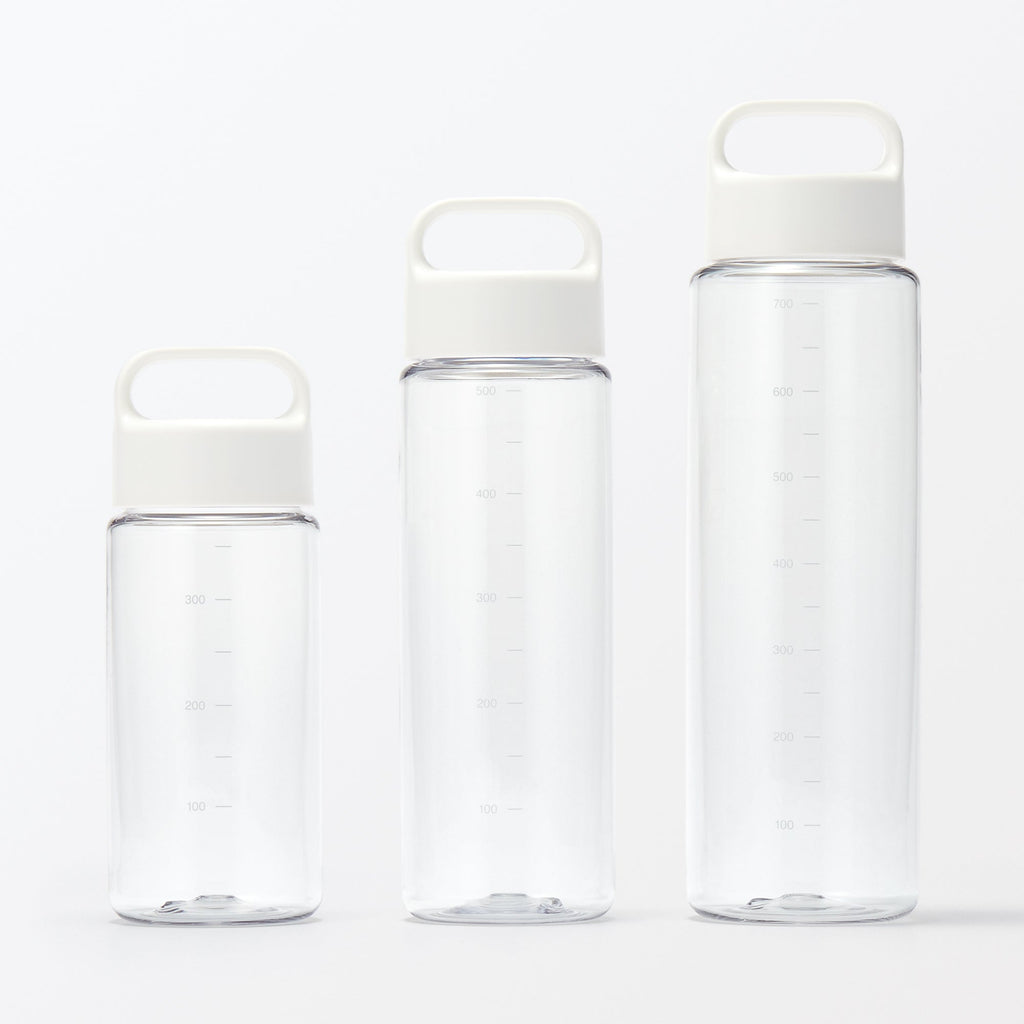 Easy-to-Carry Water Bottle With Scale - White 16.9 fl oz
