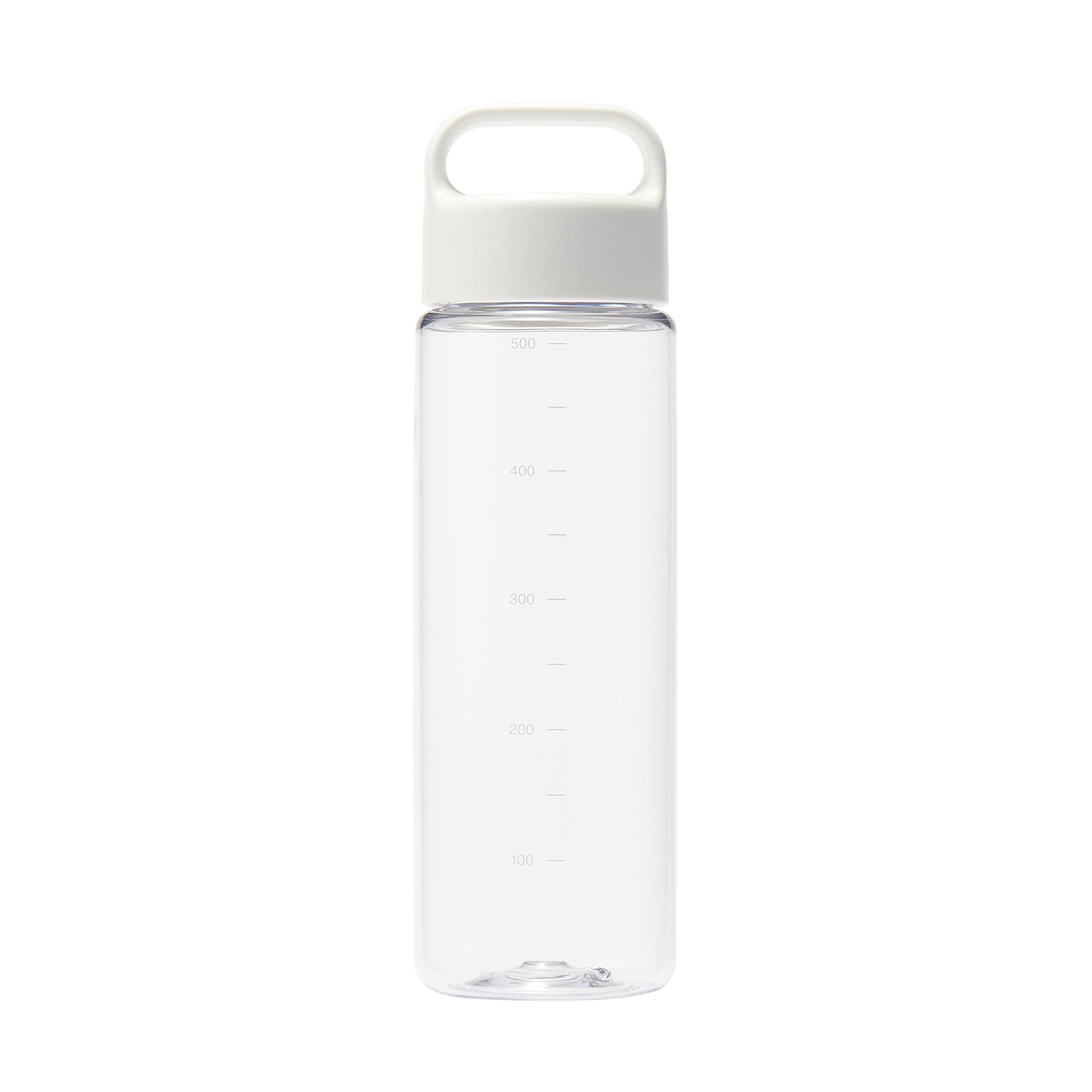 Easy-to-Carry Water Bottle With Scale - White 16.9 fl oz