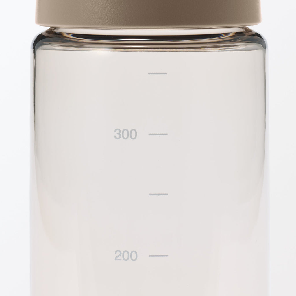 Easy-to-Carry Water Bottle With Scale - Sand Beige 11.8 fl oz