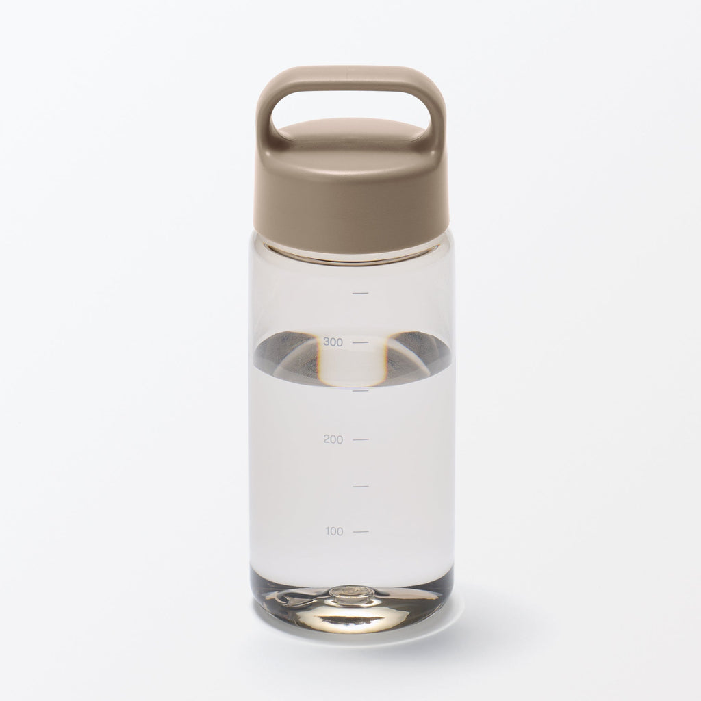 Easy-to-Carry Water Bottle With Scale - Sand Beige 11.8 fl oz