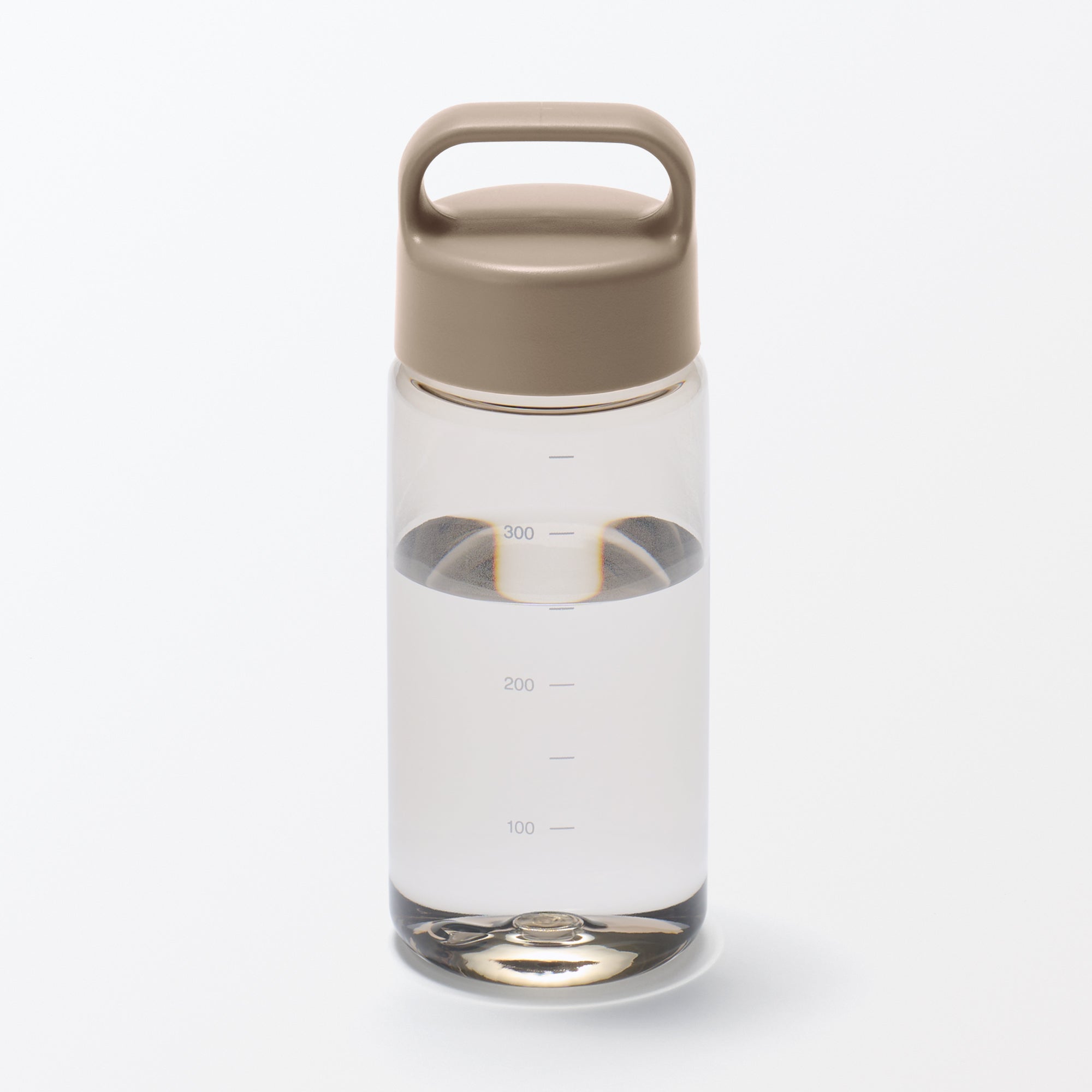 Easy-to-Carry Water Bottle With Scale - Sand Beige 11.8 fl oz