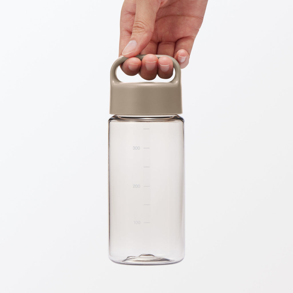 Easy-to-Carry Water Bottle With Scale - Sand Beige 11.8 fl oz