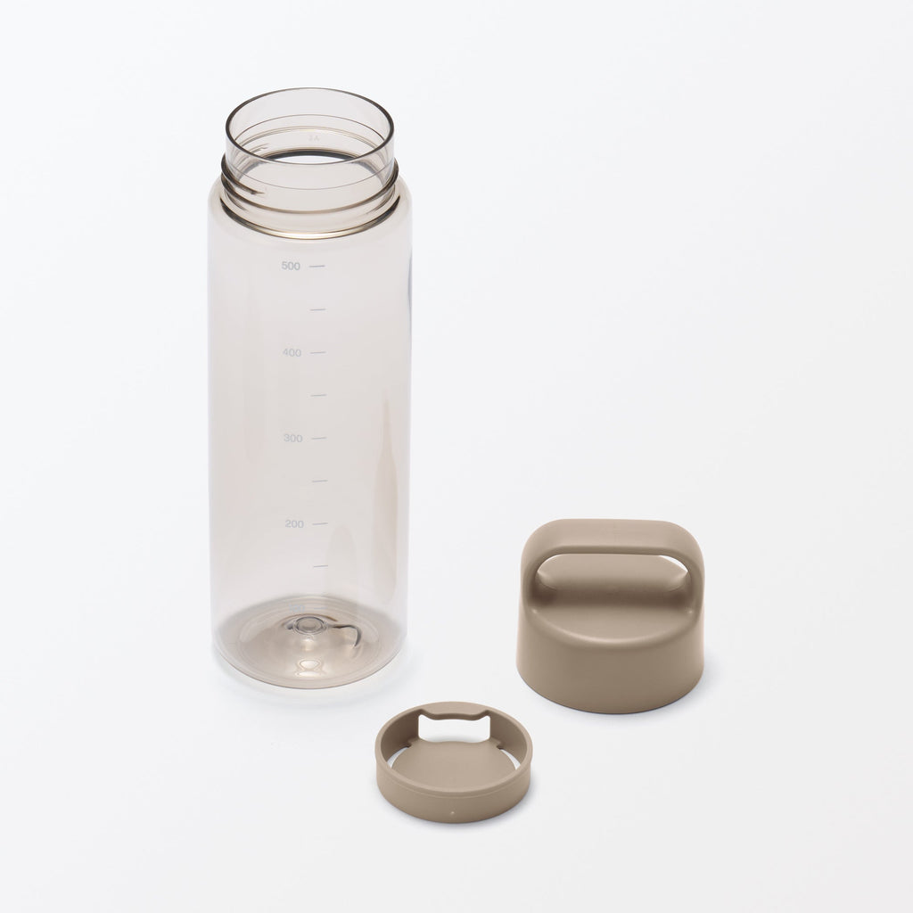 Easy-to-Carry Water Bottle With Scale - Sand Beige 16.9 fl oz