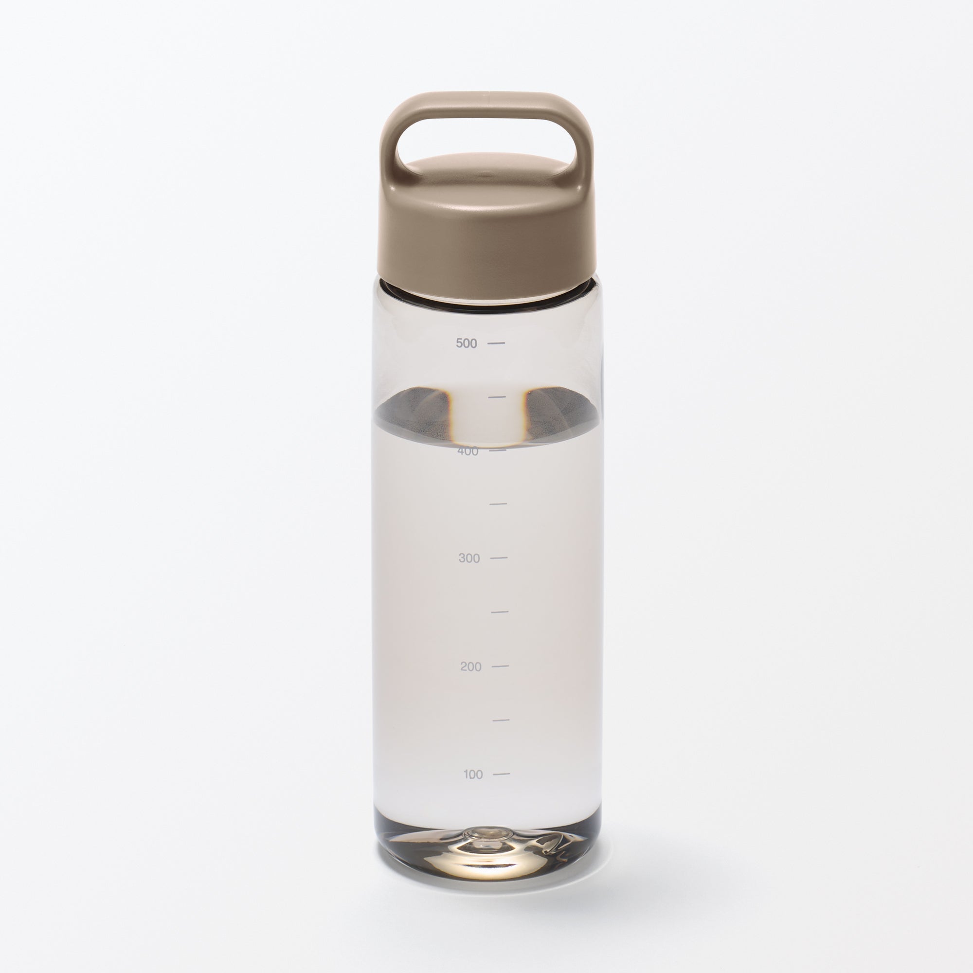 Easy-to-Carry Water Bottle With Scale - Sand Beige 16.9 fl oz