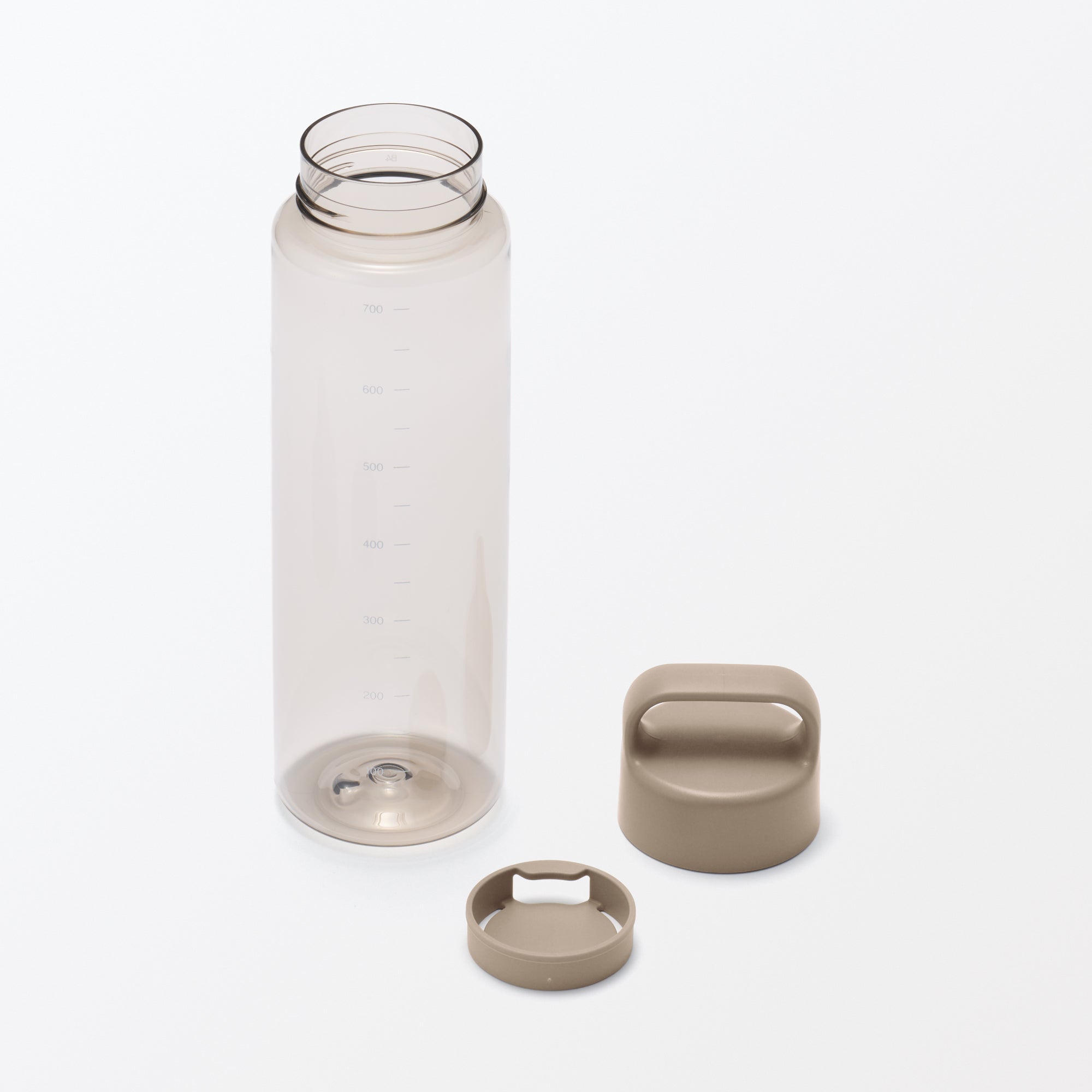 Easy-to-Carry Water Bottle With Scale - Sand Beige 23.7 fl oz