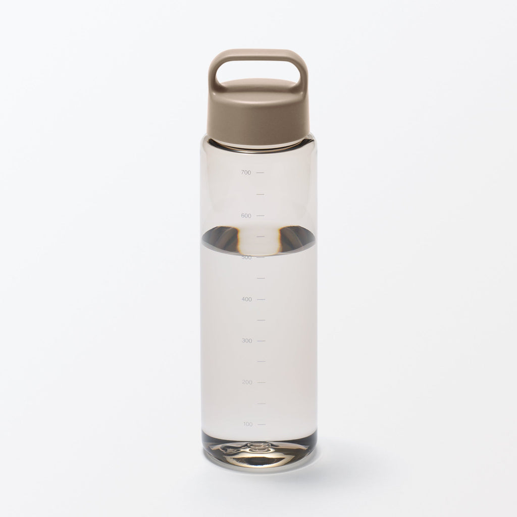 Easy-to-Carry Water Bottle With Scale - Sand Beige 23.7 fl oz