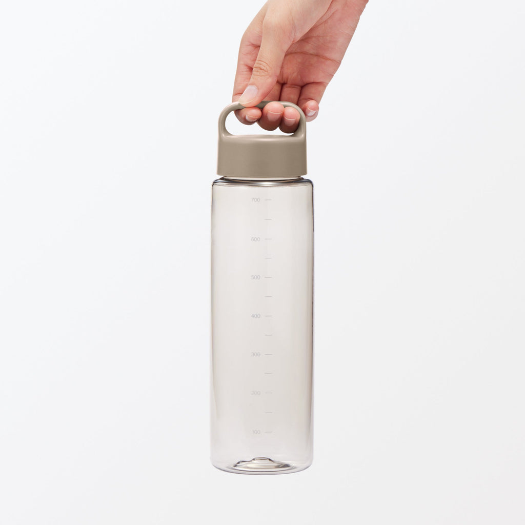 Easy-to-Carry Water Bottle With Scale - Sand Beige 23.7 fl oz