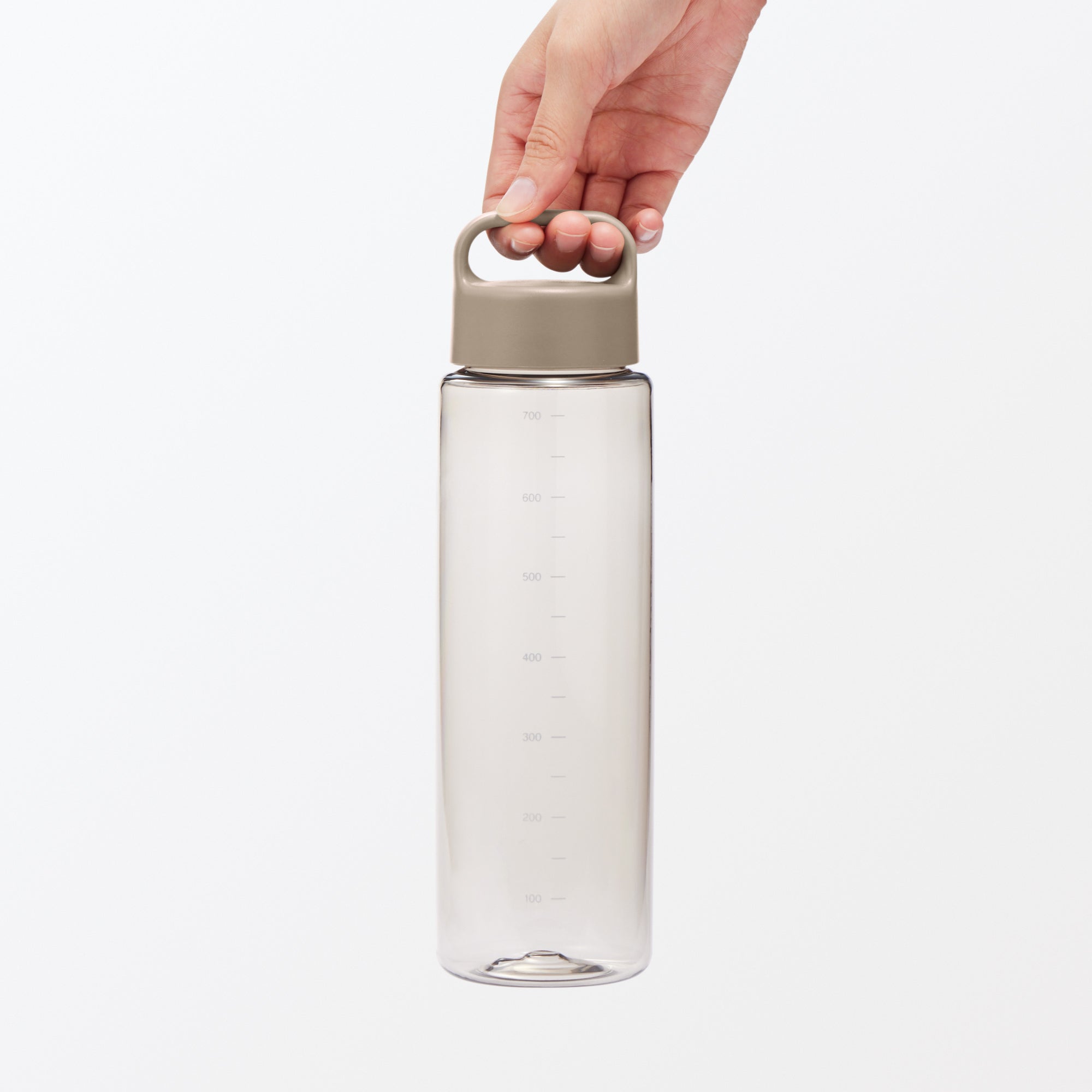 Easy-to-Carry Water Bottle With Scale - Sand Beige 23.7 fl oz