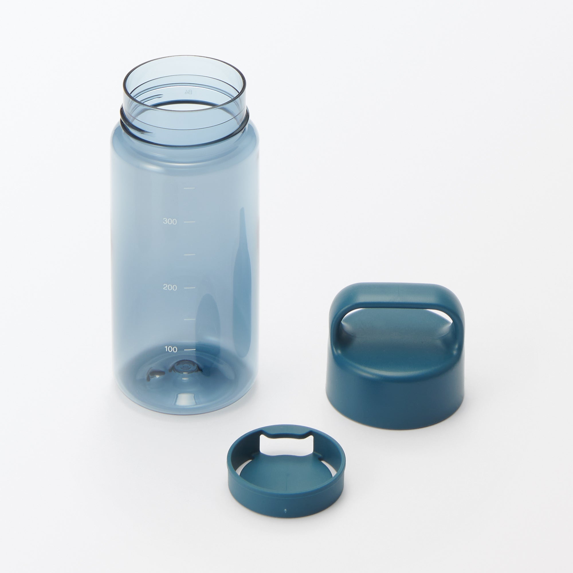 Easy-to-Carry Water Bottle With Scale - Blue 11.8 fl oz