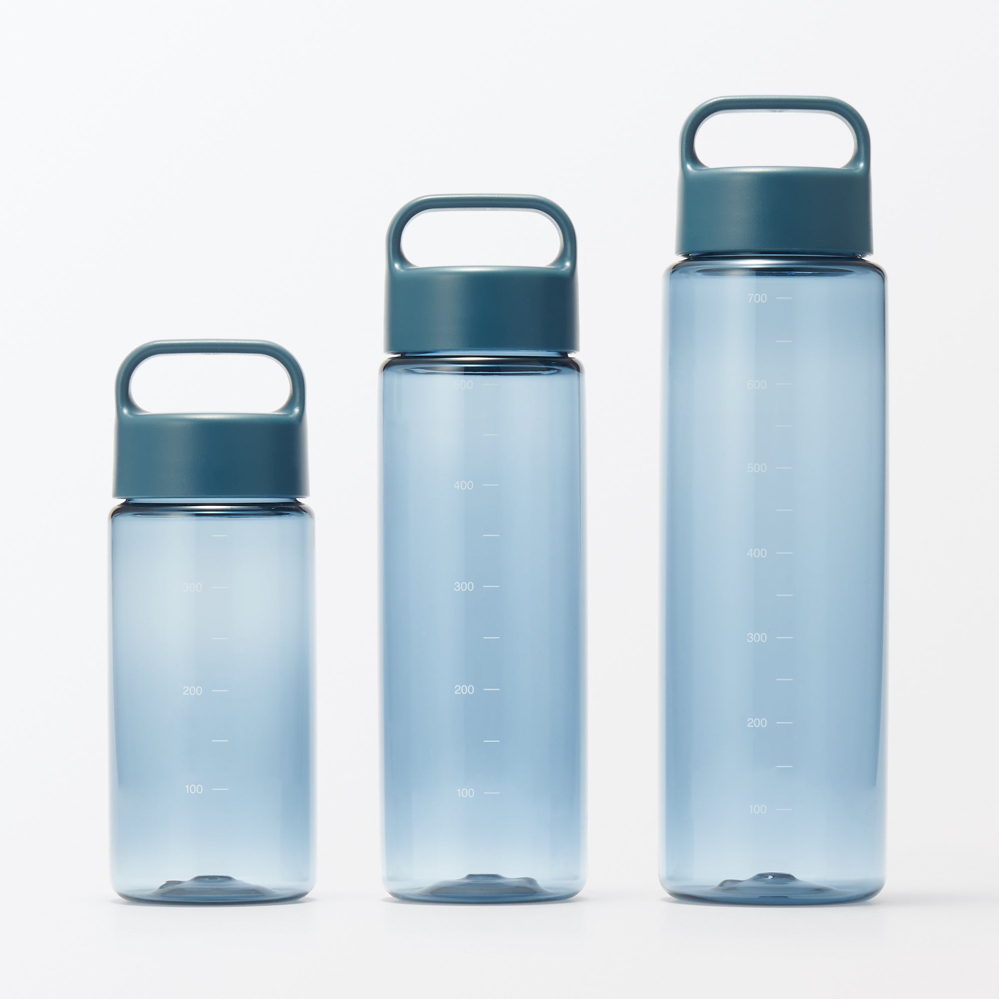 Easy-to-Carry Water Bottle With Scale - Blue 11.8 fl oz