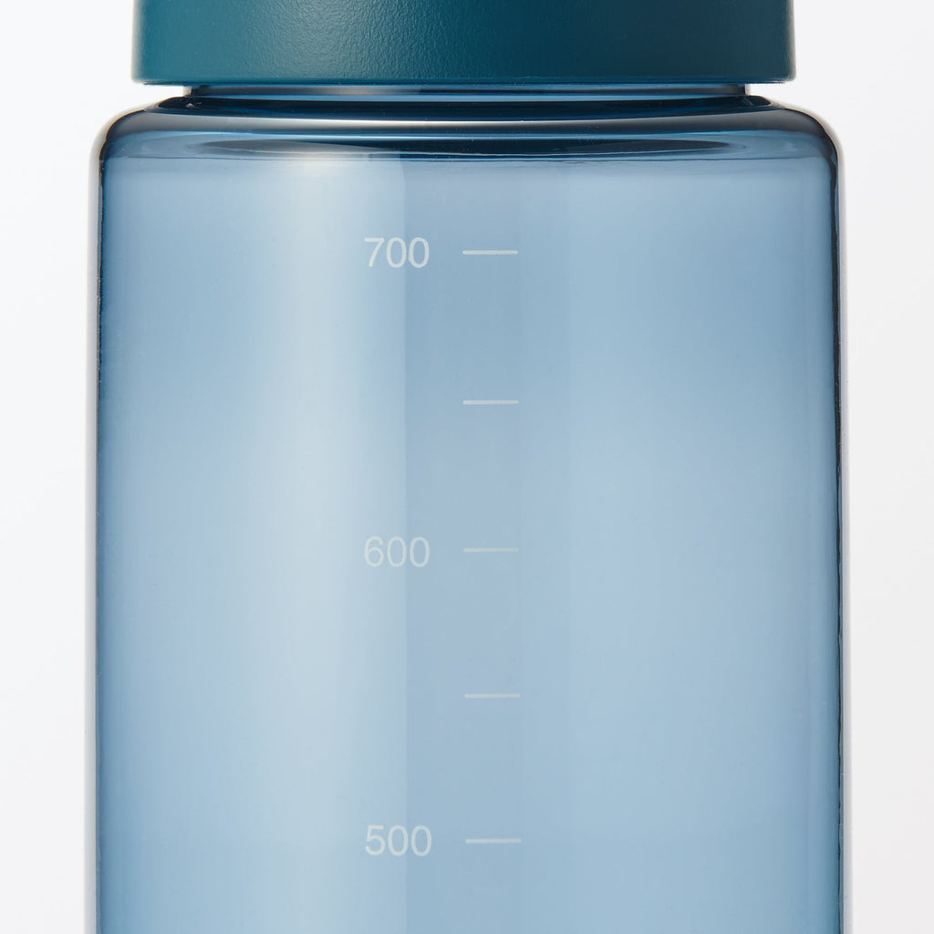 Easy-to-Carry Water Bottle With Scale - Blue 23.7 fl oz