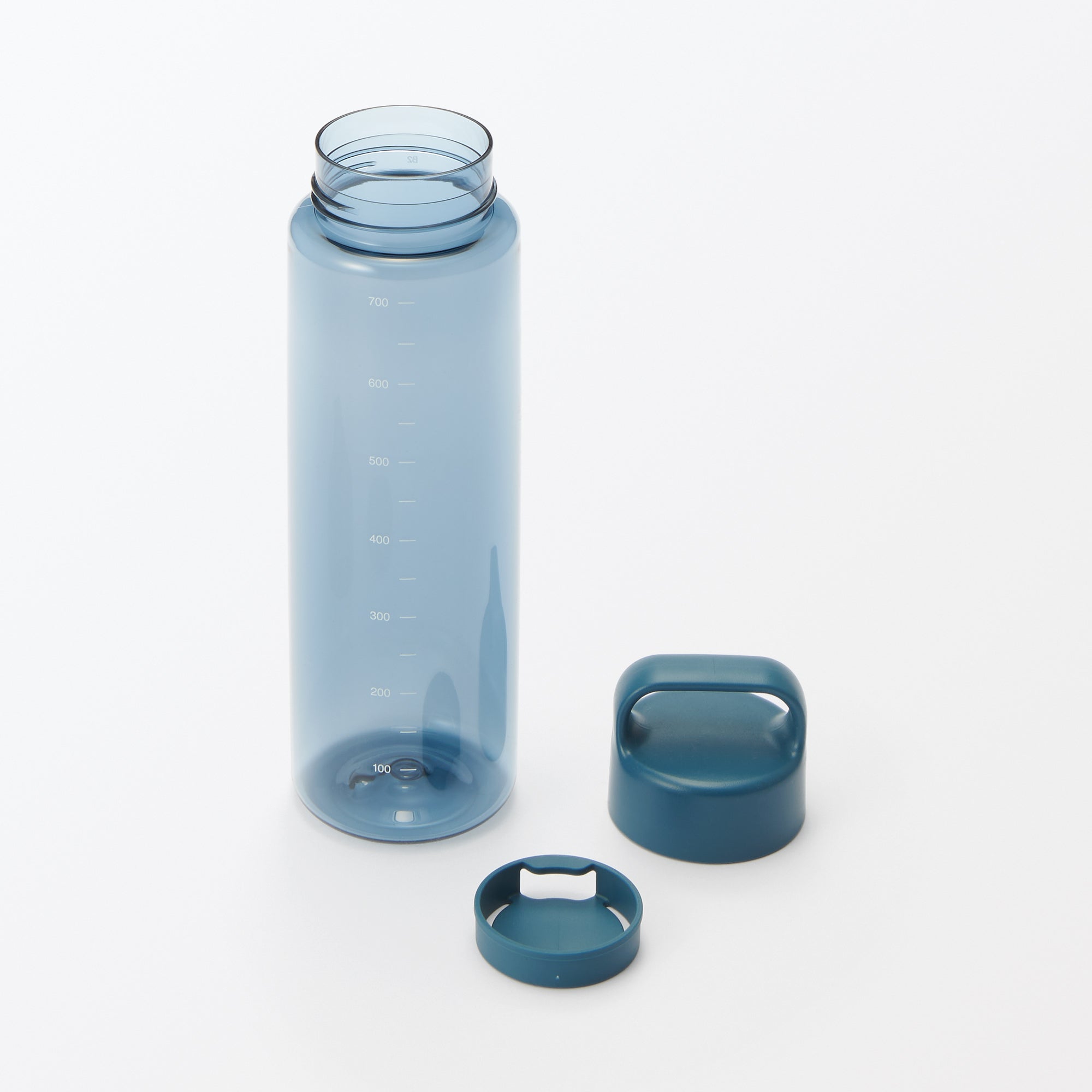 Easy-to-Carry Water Bottle With Scale - Blue 23.7 fl oz