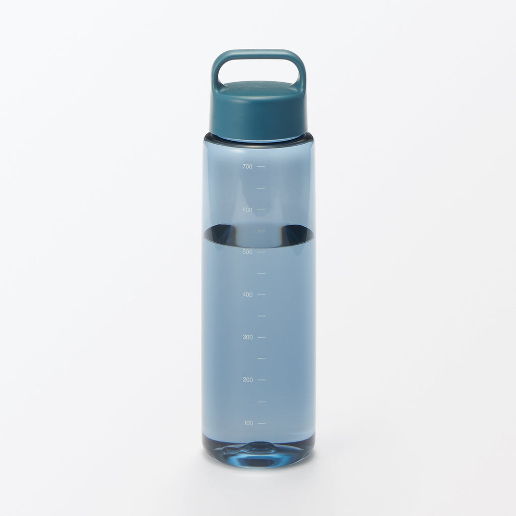 Easy-to-Carry Water Bottle With Scale - Blue 23.7 fl oz