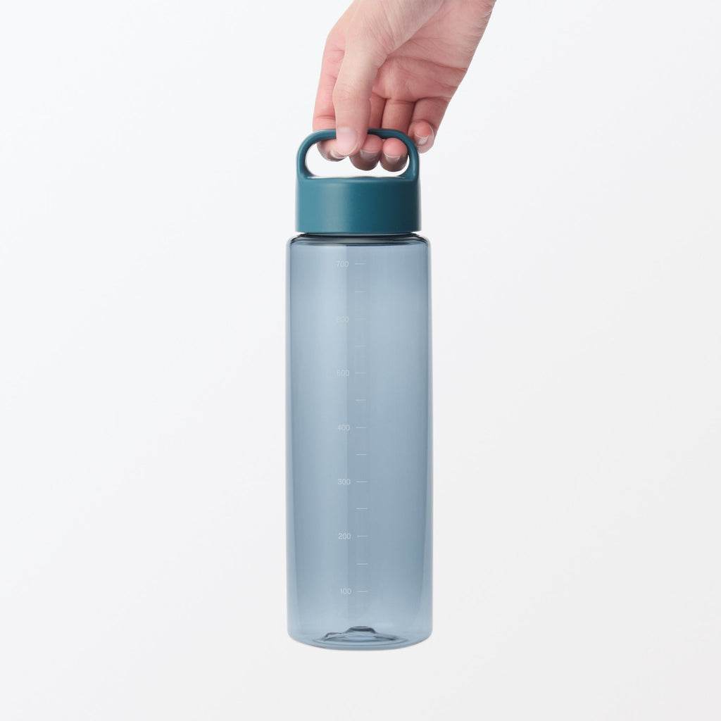 Easy-to-Carry Water Bottle With Scale - Blue 23.7 fl oz