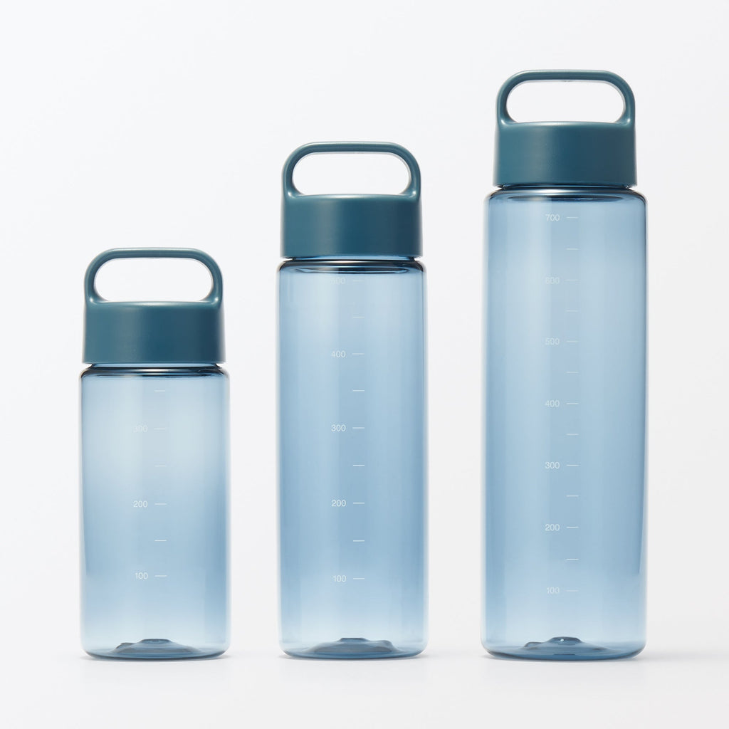 Easy-to-Carry Water Bottle With Scale - Blue 23.7 fl oz