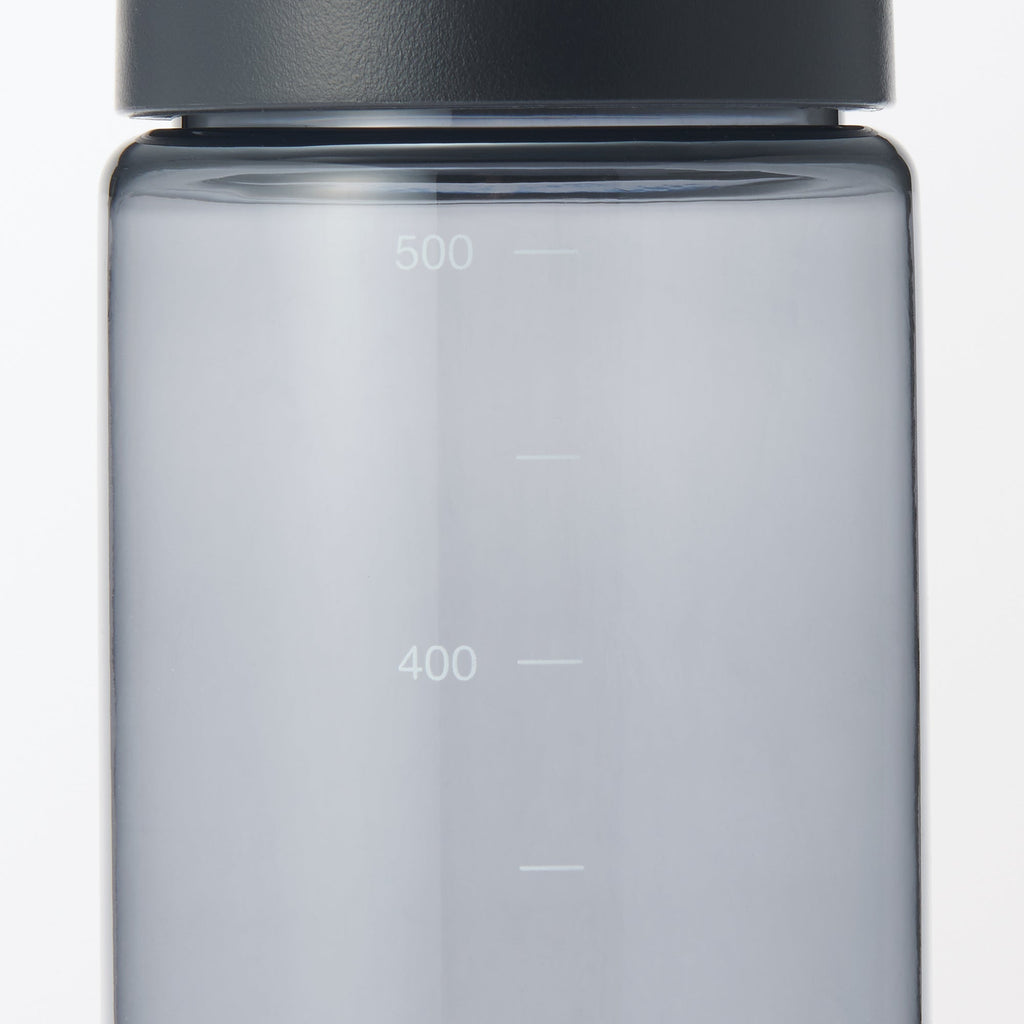 Easy-to-Carry Water Bottle With Scale - Black 16.9 fl oz
