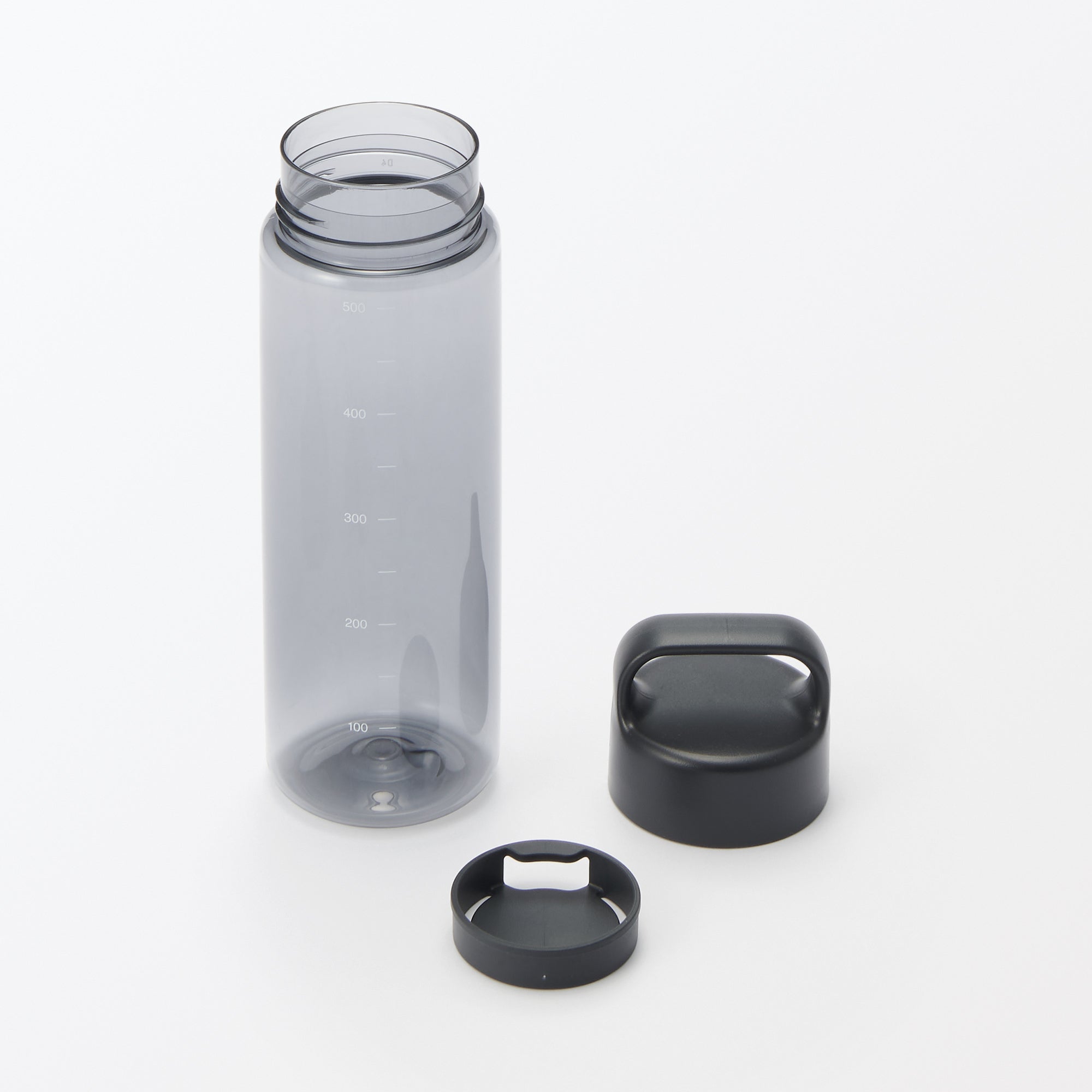 Easy-to-Carry Water Bottle With Scale - Black 16.9 fl oz