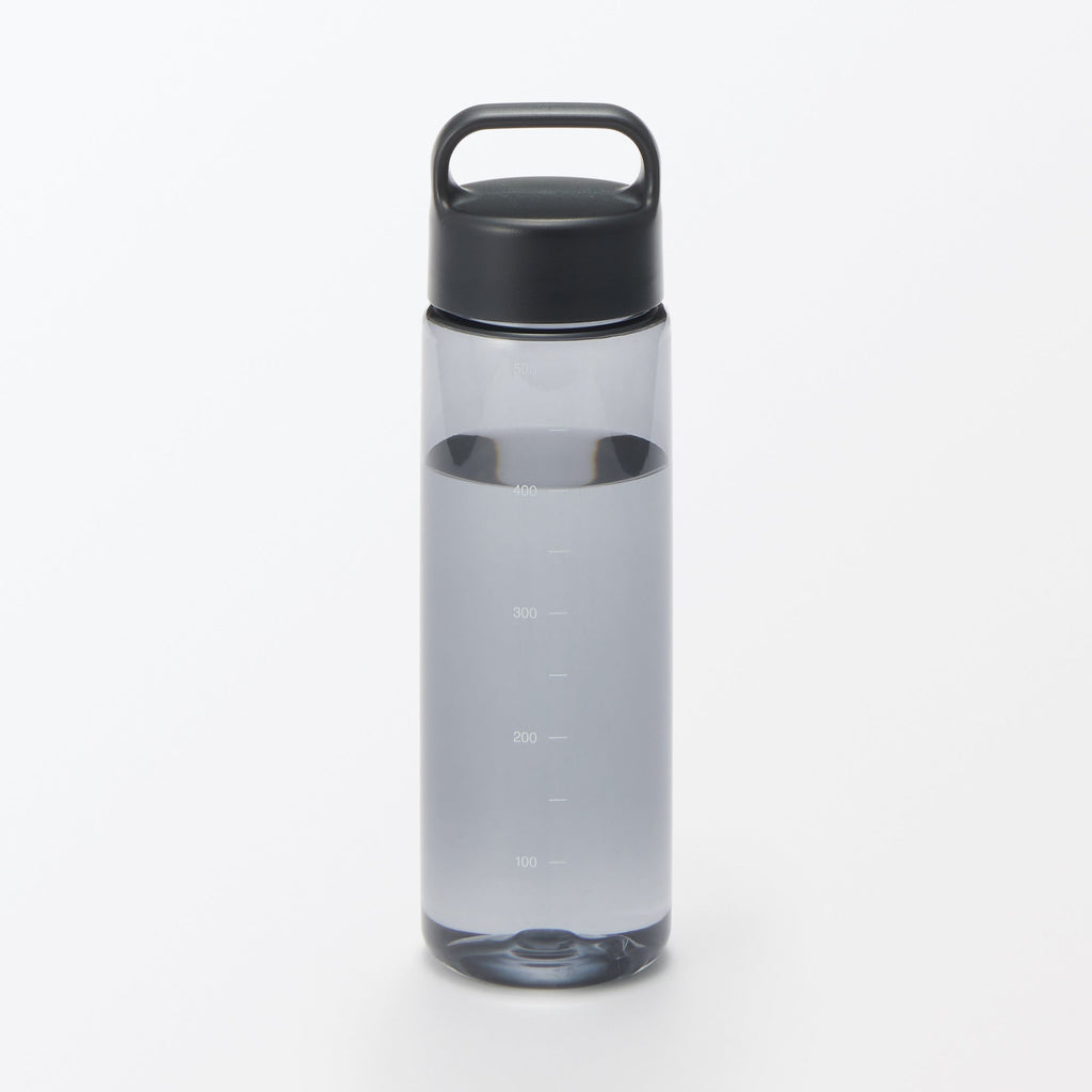 Easy-to-Carry Water Bottle With Scale - Black 16.9 fl oz