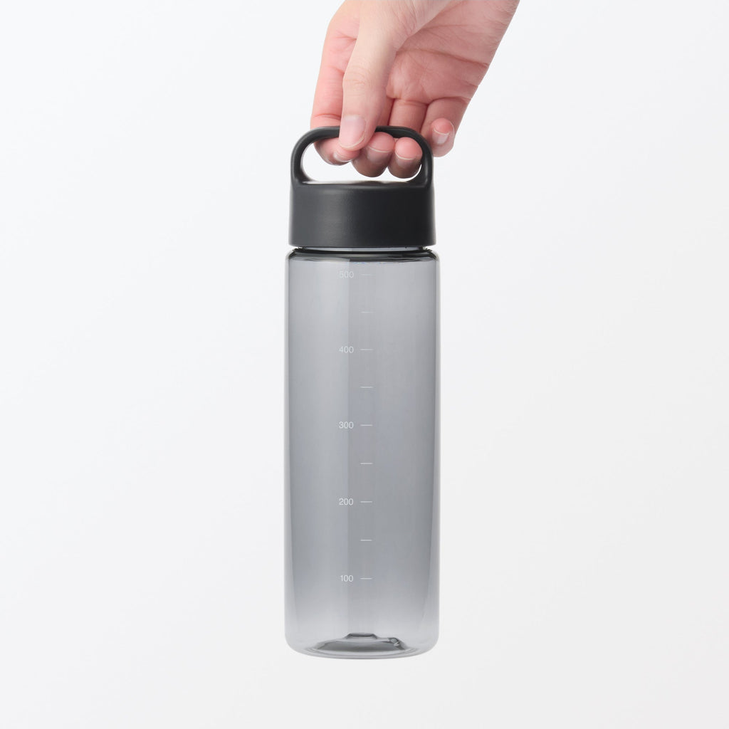Easy-to-Carry Water Bottle With Scale - Black 16.9 fl oz