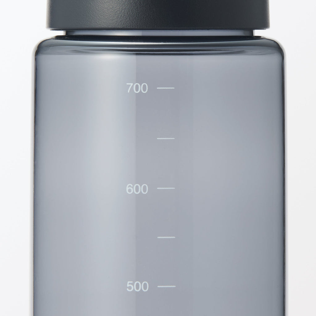 Easy-to-Carry Water Bottle With Scale - Black 23.7 fl oz