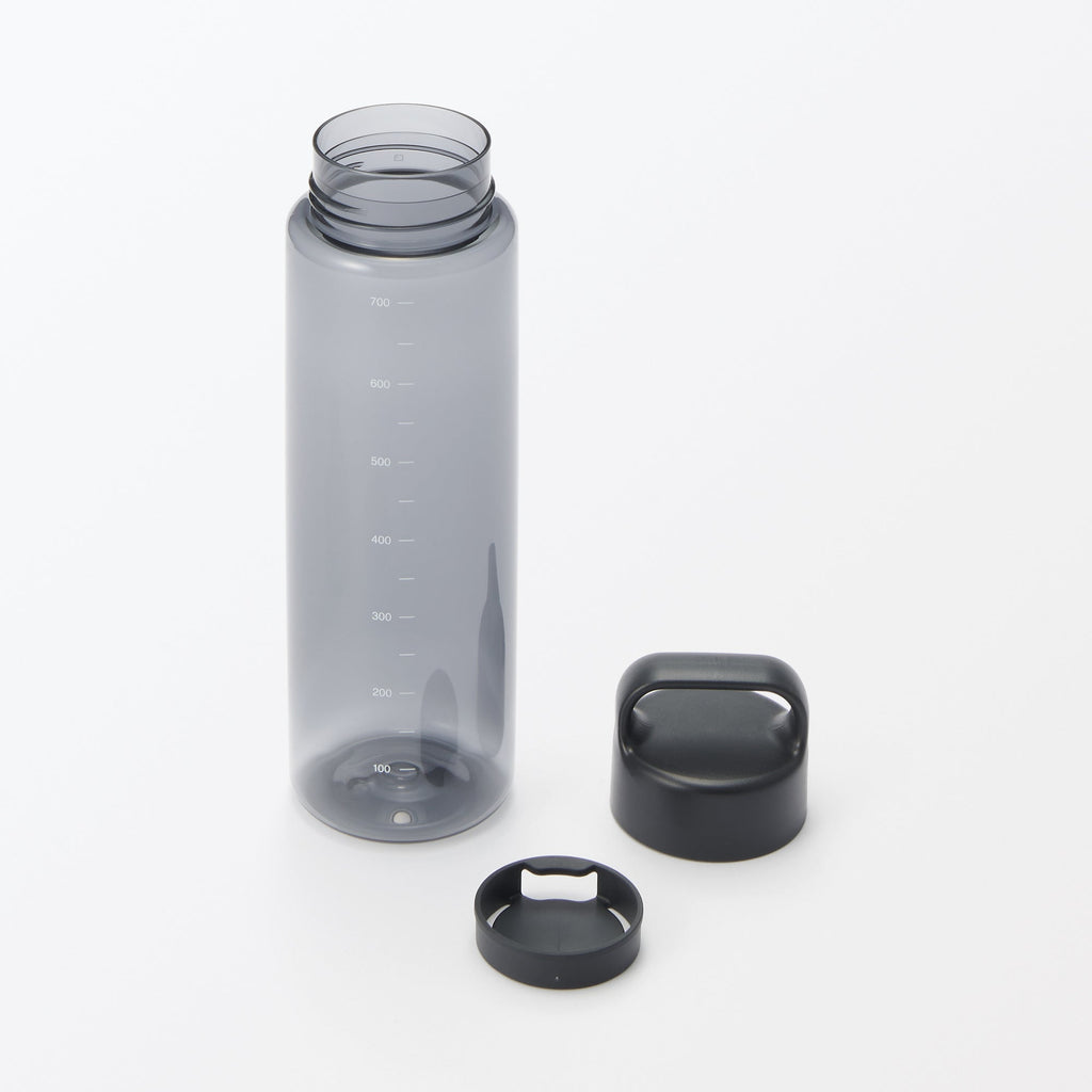 Easy-to-Carry Water Bottle With Scale - Black 23.7 fl oz