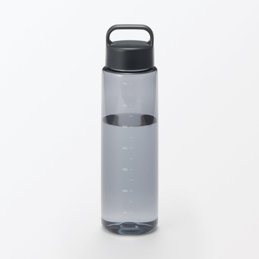 Easy-to-Carry Water Bottle With Scale - Black 23.7 fl oz