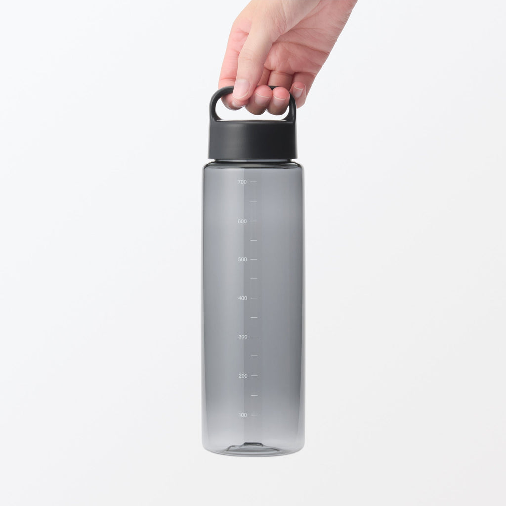 Easy-to-Carry Water Bottle With Scale - Black 23.7 fl oz