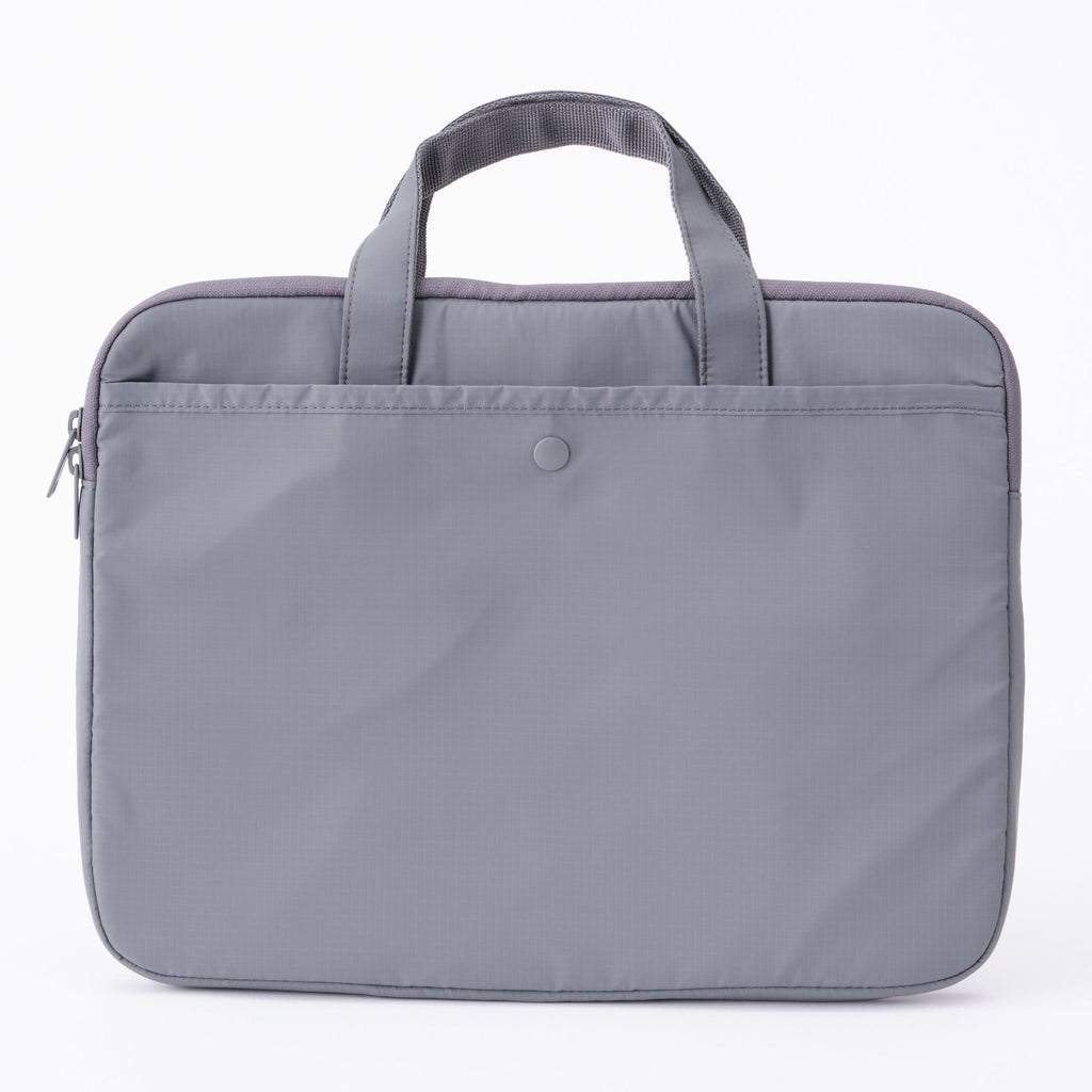 Parachute Cloth Wide Laptop Bag - Gray