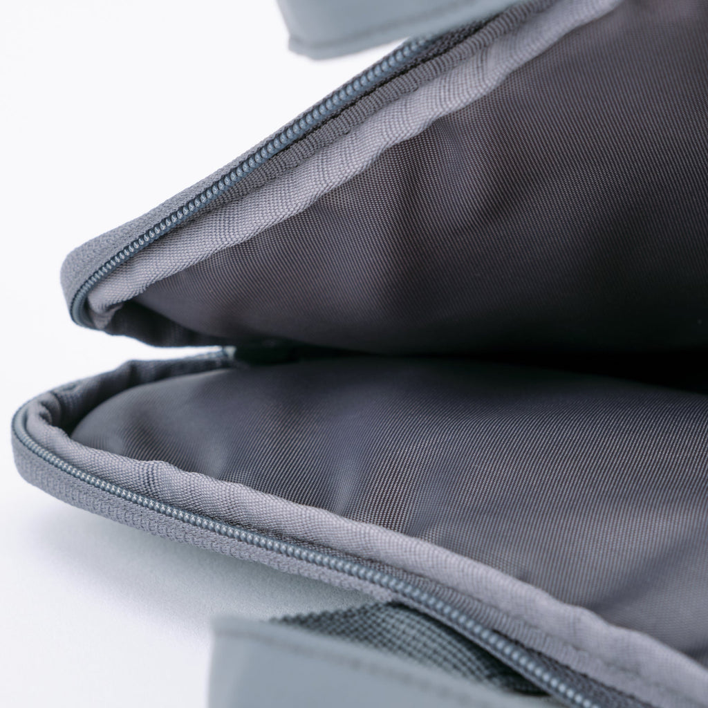 Parachute Cloth Wide Laptop Bag - Gray