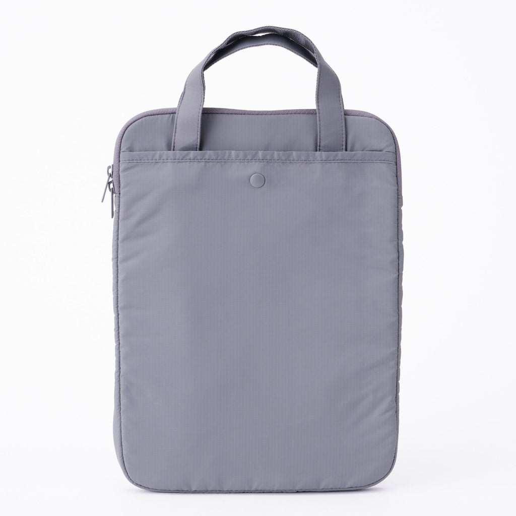 Parachute Cloth Tall Laptop Bag - Gray