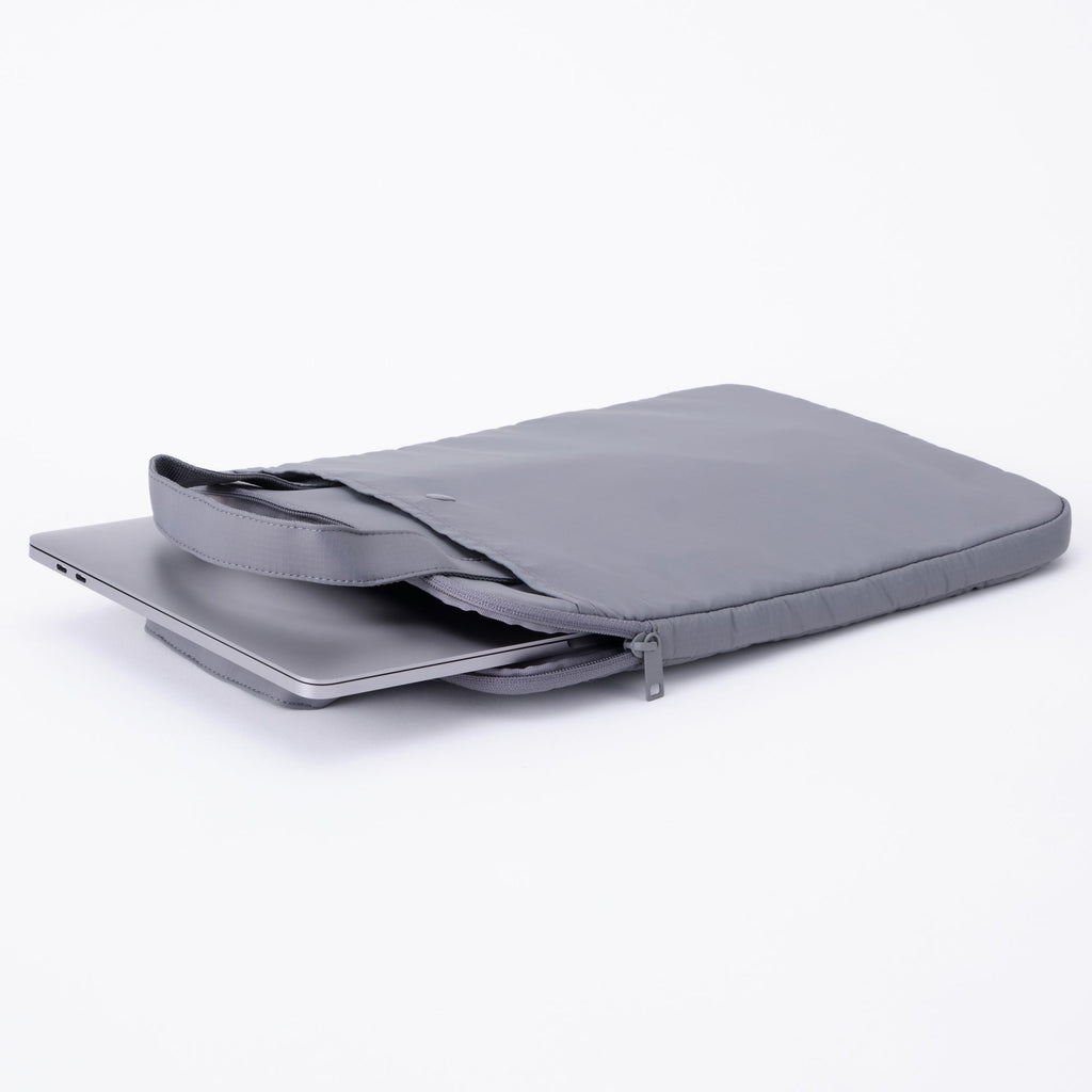 Parachute Cloth Tall Laptop Bag - Gray