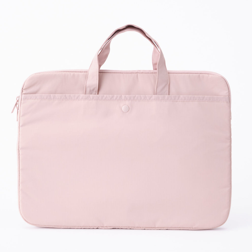 Parachute Cloth Laptop Bag - Pink Beige