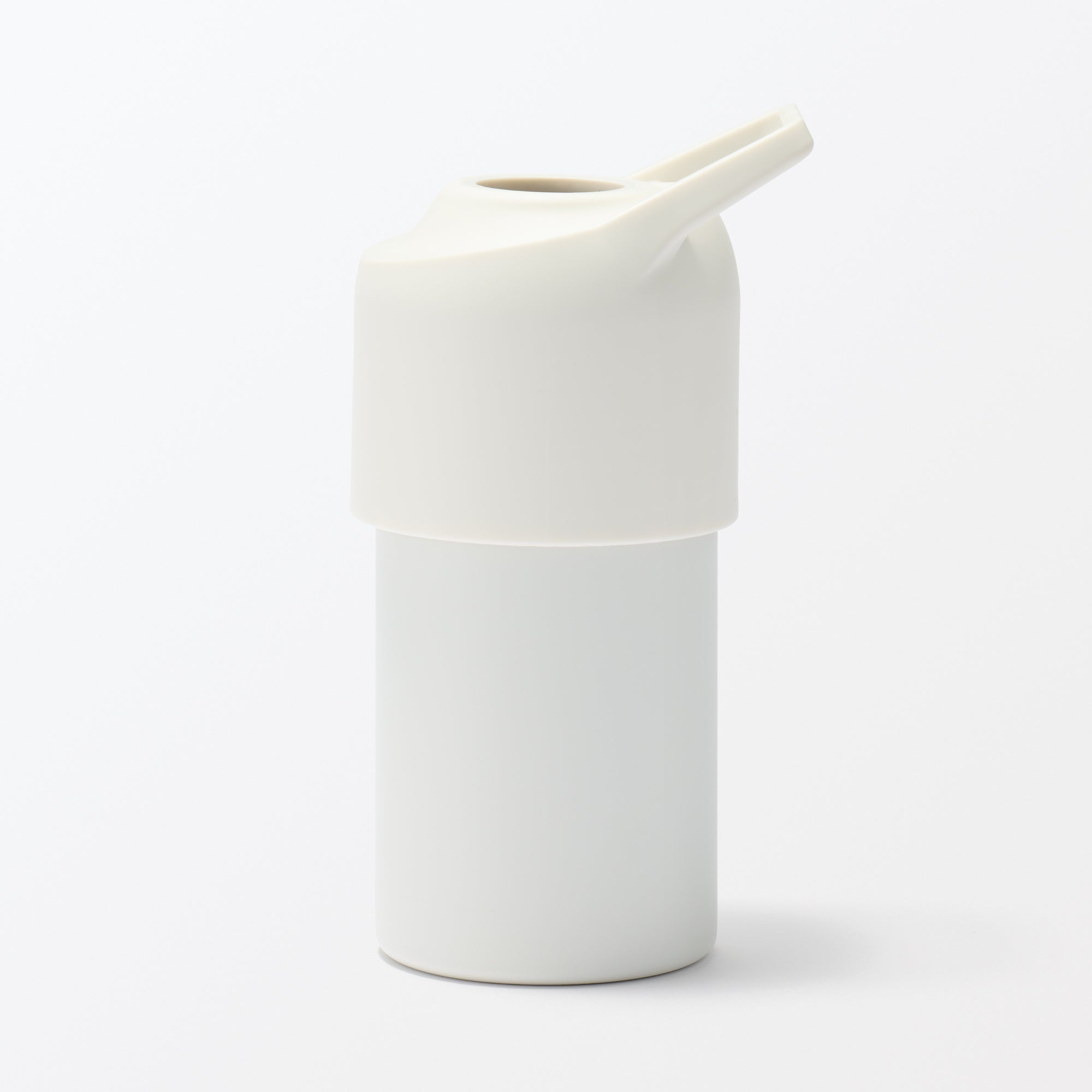 Keep Cold Insulated Plastic Bottle Holder - White