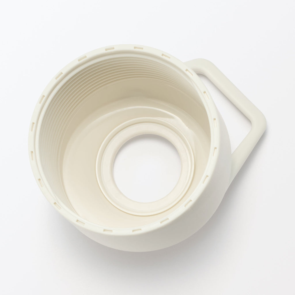 Keep Cold Insulated Plastic Bottle Holder - White