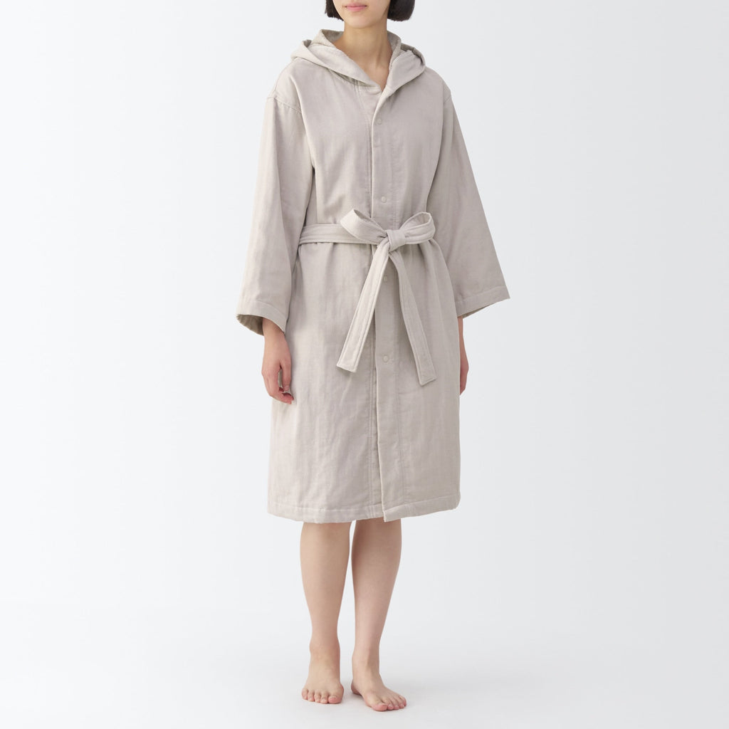 Cotton Gauze Pile Bathrobe