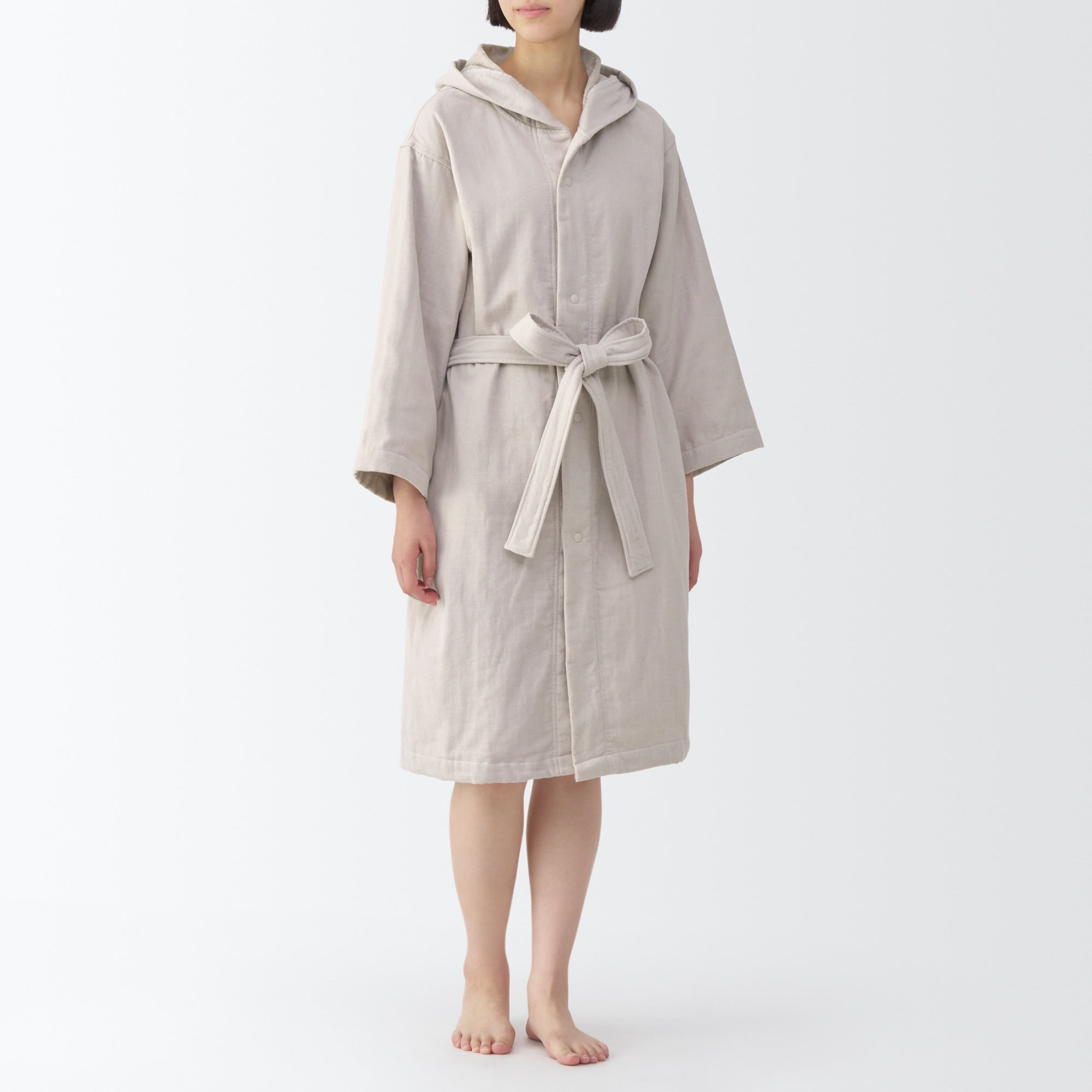 Cotton Gauze Pile Bathrobe