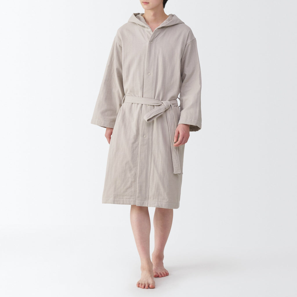 Cotton Gauze Pile Bathrobe